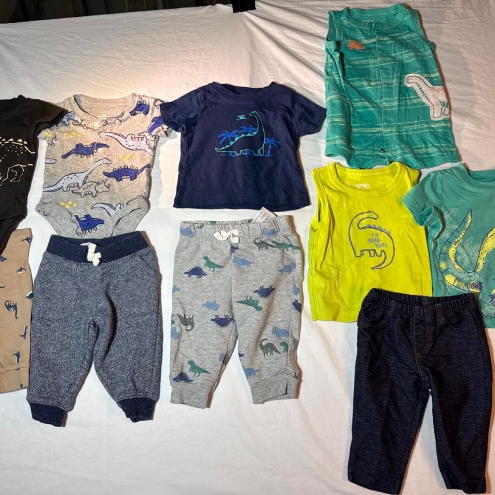 6 Month Baby Boy Dinosaur Outfit Bundle